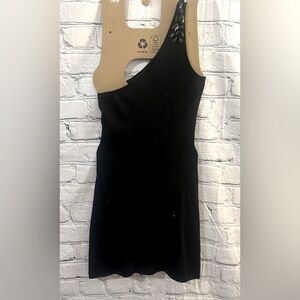 Whitr House Black Market One-Shoulder Dress